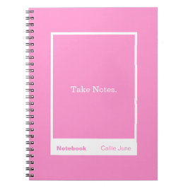 Bright Pink Block Quote Classic Notebook ノートブック
