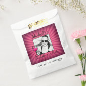 Bright Pink Custom Photo Bachelorette フェイバーバッグ (封をした状態)