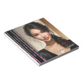 Bright Pink Glitz Sash Pageant Titleholder Notepad ノートパッド (アングル)