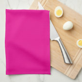Bright Pink Kitchen Towel キッチンタオル (四つ折り)