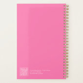 Bright Pink Minimalist Planner プランナー手帳 (裏面)