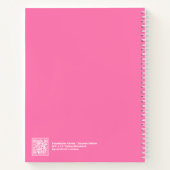 Bright Pink Modern Big "NOTEBOOK" Notebook ノートブック (裏面)