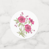 Bright Pink Rose Wedding コンフェッティ (スモール正面)