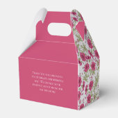Bright Pink Rose Wedding フェイバーボックス (裏面サイド)