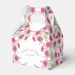 Bright Pink Rose Wedding フェイバーボックス