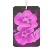 Bright Pink Tropical Flowers カーエアーフレッシュナー (裏面)