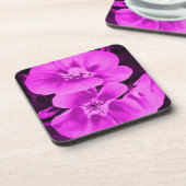 Bright Pink Tropical Flowers コースター (左側)