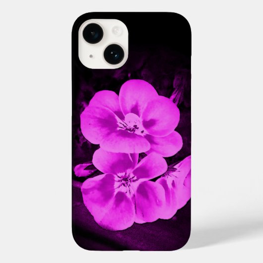 Bright Pink Tropical Flowers Case-Mate iPhoneケース (裏面)