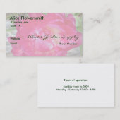 Bright Pink Tulip名刺 名刺 (正面/裏面)