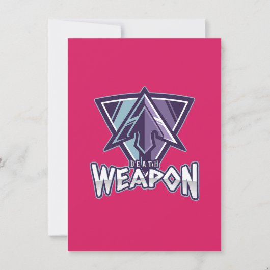 Bright Pink Wallpaper | Modern Minimalist Design サンキューカード (正面)