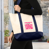 Bright Pink Wavy Animal Print Tote トートバッグ