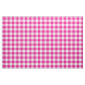 Bright Pink & White Gingham Plaid ファブリック (ファットクウォーター)