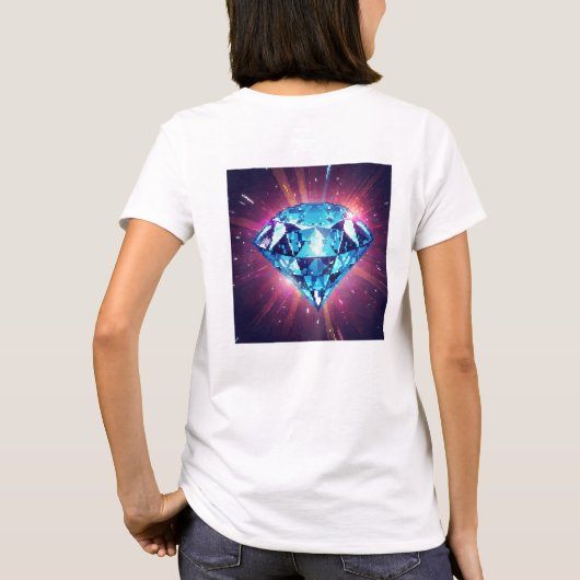 Bright Pixelated Diamond  Tシャツ (裏面)