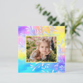 Bright Pretty Watercolor Picture Frame Easter Card シーズンカード (スタンド正面)