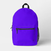 Bright Purple Backpack プリントバックパック (正面)