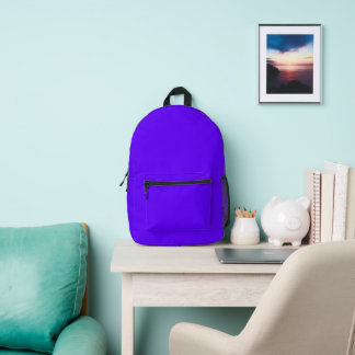 Bright Purple Backpack プリントバックパック