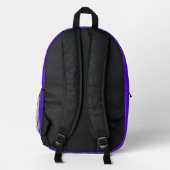 Bright Purple Backpack プリントバックパック (裏面)