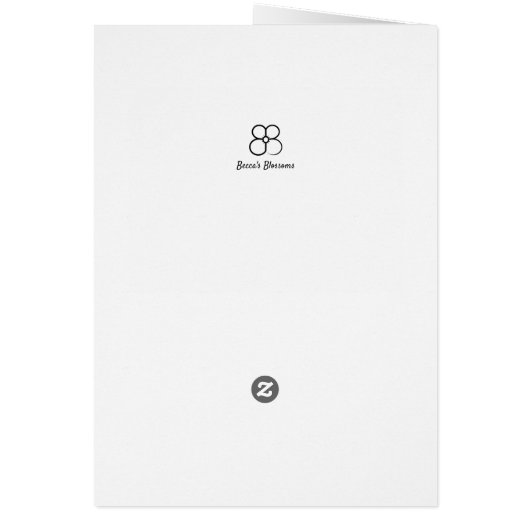 Bright Purple Coneflower 考え's You Card (裏面)