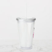 Bright Purple Coneflower Personalized アクリルタンブラー (右)