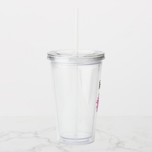 Bright Purple Coneflower Personalized アクリルタンブラー (右)