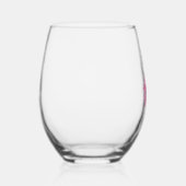 Bright Purple Coneflower Personalized Mug ステムなしワイングラス (右)