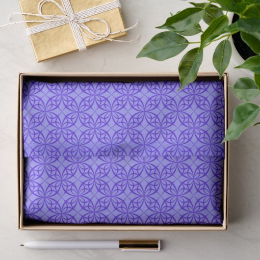 Bright Purple Filigree Pattern 薄葉紙 (ギフト)