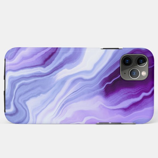 Bright purple marbling Case-Mate iPhoneケース (裏面(横))