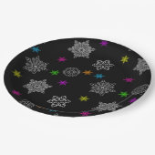 Bright Rainbowパーティープレート- set 2 ペーパープレート (アングル)