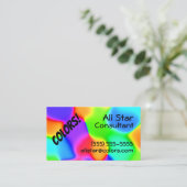 Bright Rainbow Colors名刺 名刺 (スタンド正面)