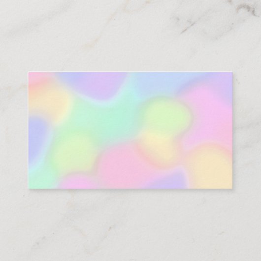 Bright Rainbow Colors名刺 名刺 (裏面)