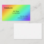 Bright Rainbow Gradient名刺 名刺 (正面/裏面)