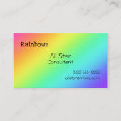 Bright Rainbow Gradient名刺 名刺 (正面)