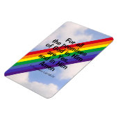 Bright Rainbow in Sky 感動的 Bible Verse マグネット (左側)