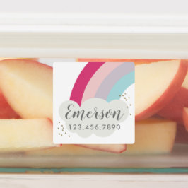 Bright Rainbow kids防水ステッカーラベル ラベル