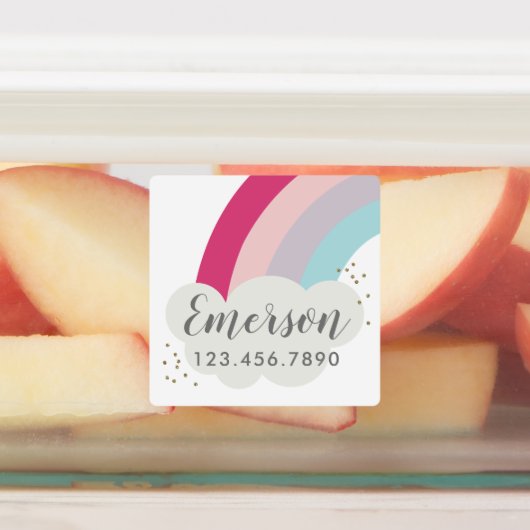 Bright Rainbow kids防水ステッカーラベル ラベル (貼付)