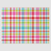 Bright Rainbow Plaid Checkered Pattern 薄葉紙 (正面)
