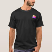 bright rainbow poster depicting a faint wave tシャツ (正面)