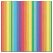 Bright Rainbow Stripes Pattern ファブリック (クローズアップ)