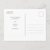 Bright Rainbow Type Grad 2022フォトパーティー インビテーションポストカード (裏面)