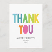 Bright Rainbow Type Grad 2022ポストカード ポストカード (正面)