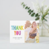 Bright Rainbow Type Grad 2022 Photo ポストカード (スタンド正面)