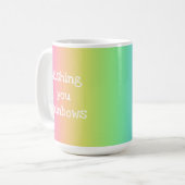 Bright Rainbow "Wishing You Rainbows"マグカップ コーヒーマグカップ (正面左)