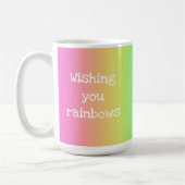 Bright Rainbow "Wishing You Rainbows"マグカップ コーヒーマグカップ (左)