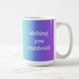 Bright Rainbow "Wishing You Rainbows"マグカップ コーヒーマグカップ