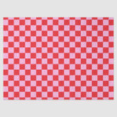 Bright Red and Light Pink Checkered 薄葉紙 (正面)