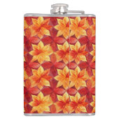 BRIGHT RED AND ORANGE FALL AUTUMN LEAVES フラスク (裏面)