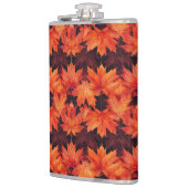 BRIGHT RED AND ORANGE FALL AUTUMN LEAVES フラスク (左)