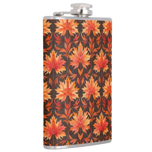 BRIGHT RED AND ORANGE FALL AUTUMN LEAVES フラスク (右)