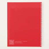 Bright Red Block Quote | Fully Customizable プランナー手帳 (裏面)