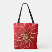 Bright Red Dahlia トートバッグ (裏面)